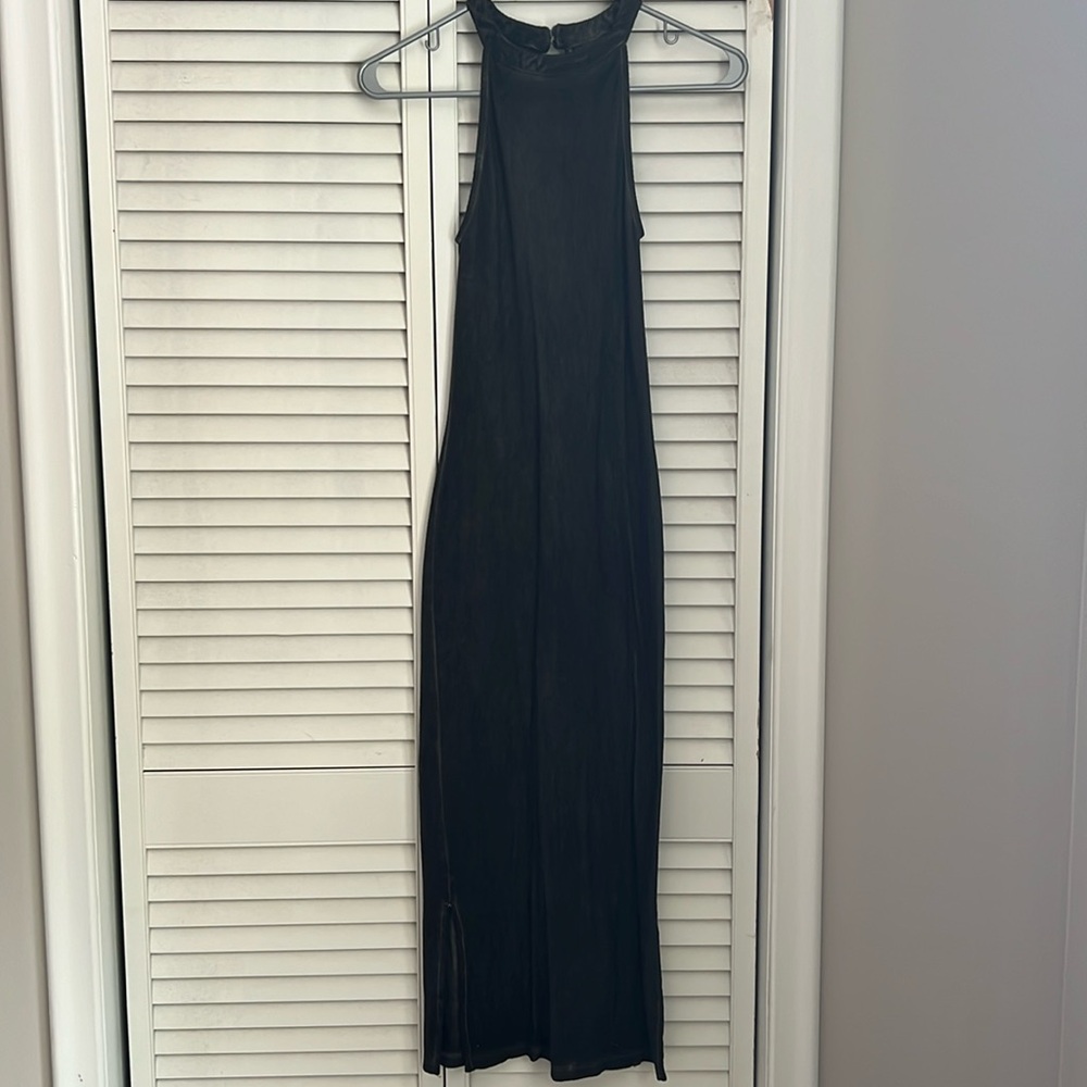 Washed out high neck dress